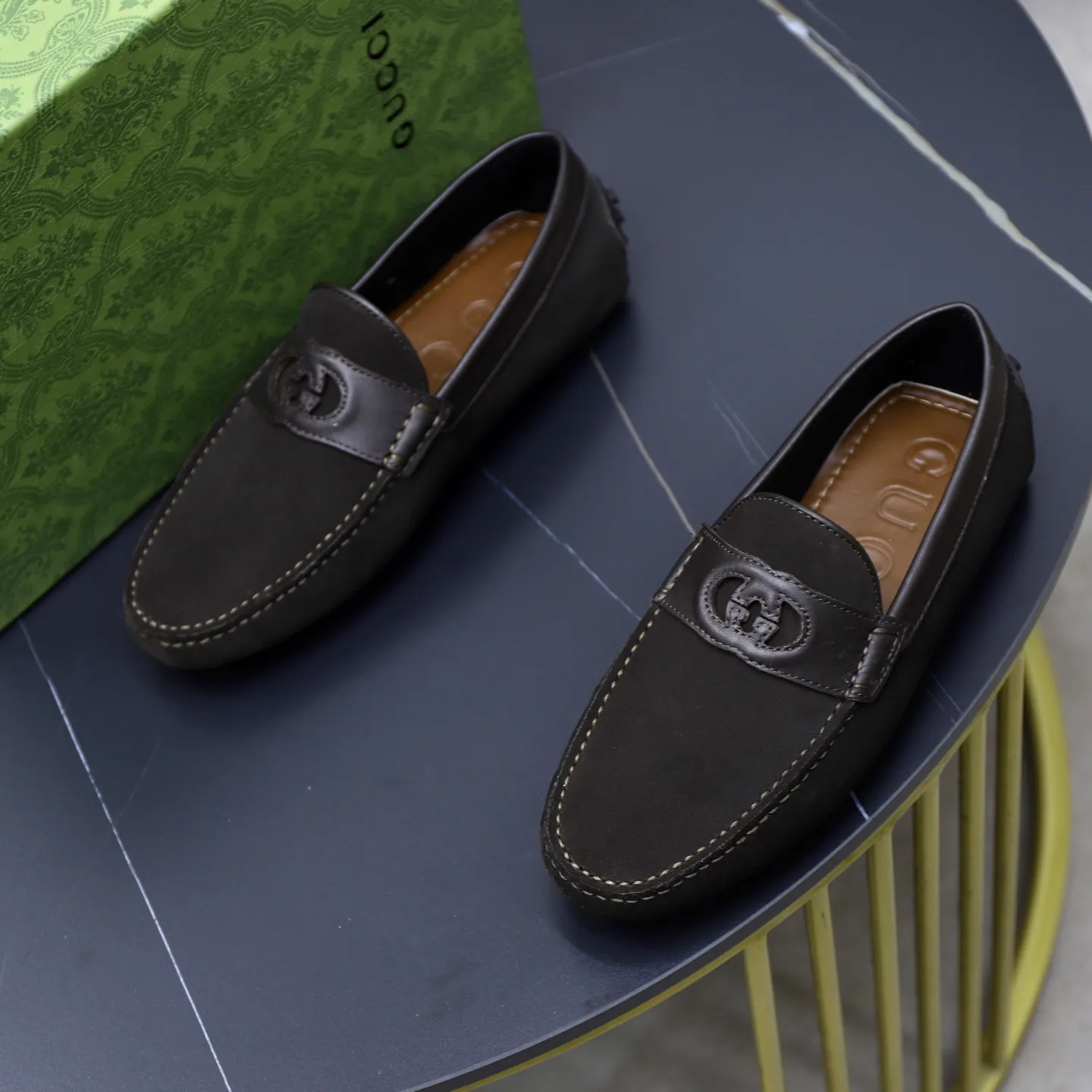 Ex-factory price: 460💰[GUCCI] Gucci ⚠️High-end men’s driving and pedal series ⚠️38-44 (customized for 45) ⚠️All original cowhide leather! Thick and soft! Made entirely of calfskin lining! Rubber sheet anti-slip beanie sole! Three-dimensional package technology! Fashionable and classic! Handicrafts! Original high quality! Feel free to compare!